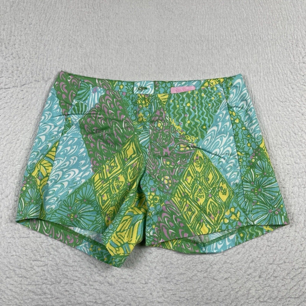Lilly Pulitzer Shorts Womens 0‎ Deenie Casual Travel Vacation Beach Pool Party